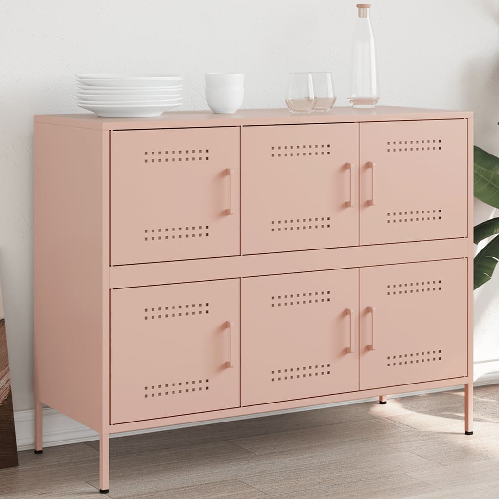 Sideboard, pink, 100.5x39x79cm, steel