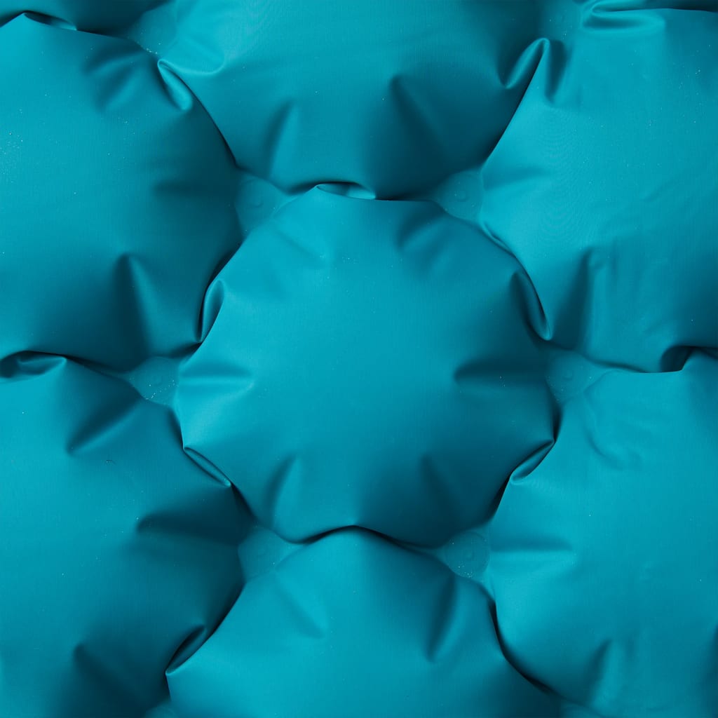 Self-inflating double camping mat, blue