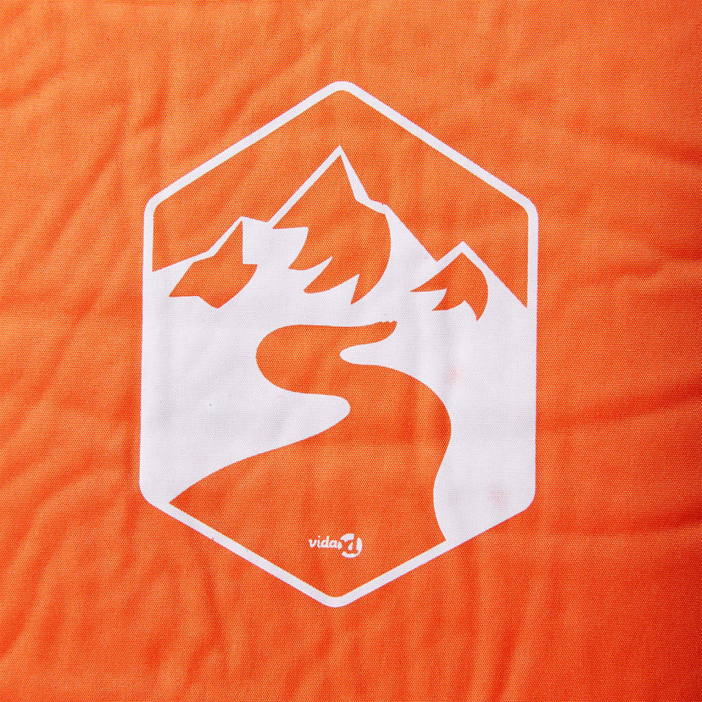 Self-inflating mattress, orange, single