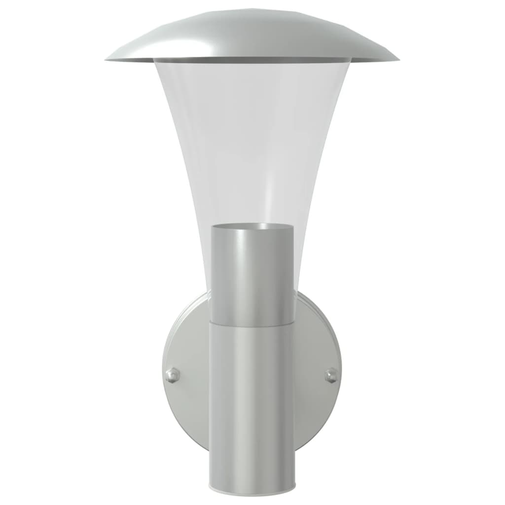 Sienas āra lampa, sudraba, nerūsējošais tērauds