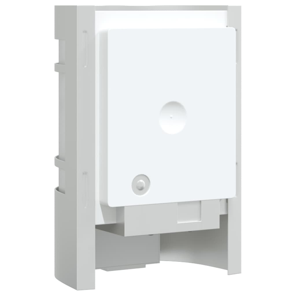 Outdoor sensor lights, 2 pcs, silver, steel