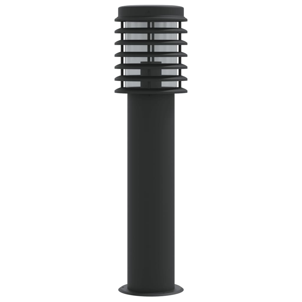 Lauko šviestuvas, 3vnt., juodas, 60cm, nerūdijantis plienas
