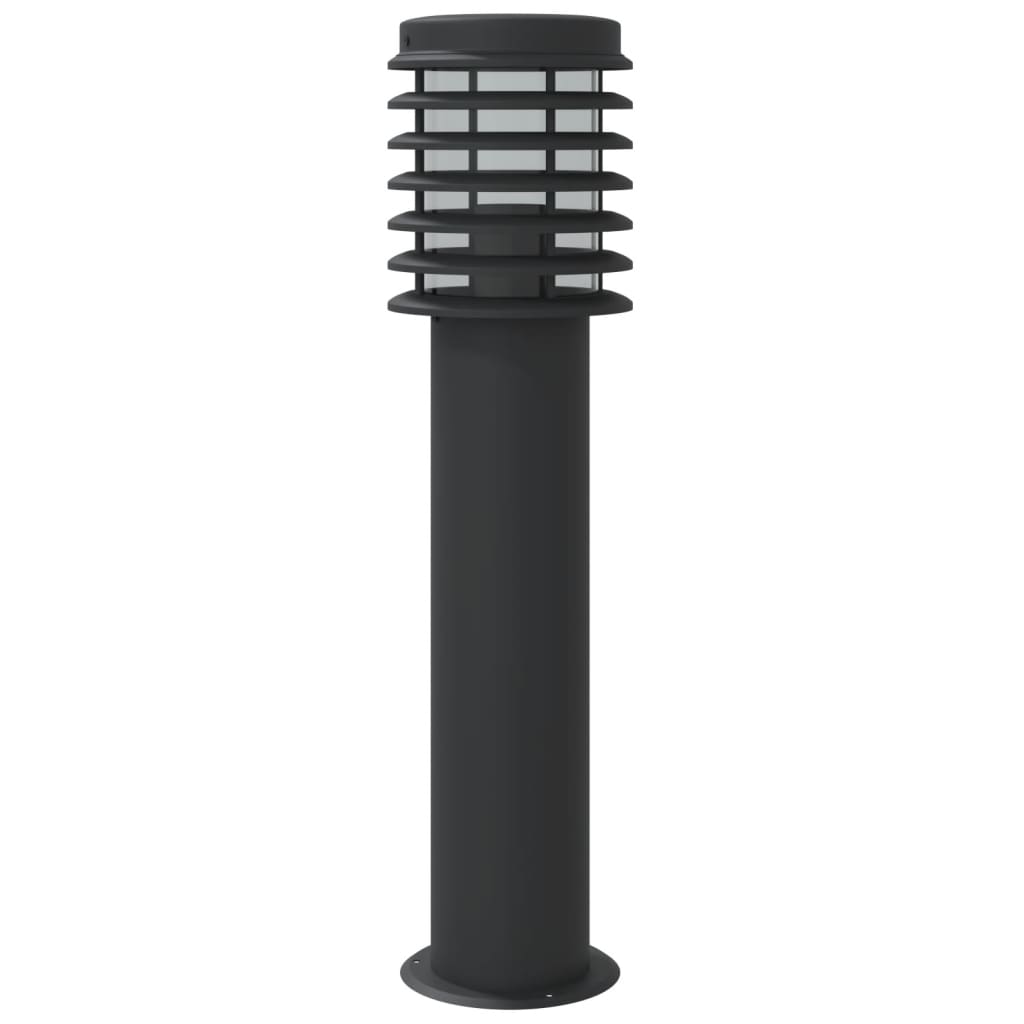 Lauko šviestuvas, 3vnt., juodas, 60cm, nerūdijantis plienas