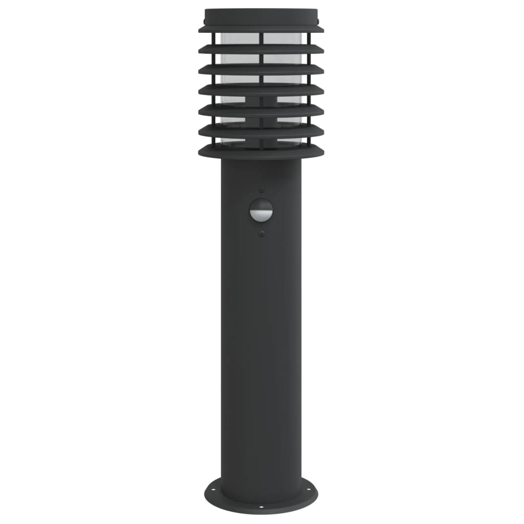 Āra gaismeklis ar sensoru, melns, 60cm, tērauds