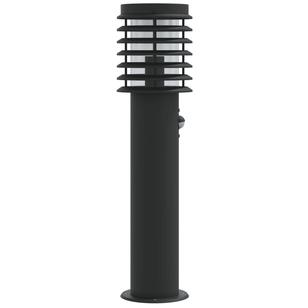 Āra gaismeklis ar sensoru, melns, 60cm, tērauds