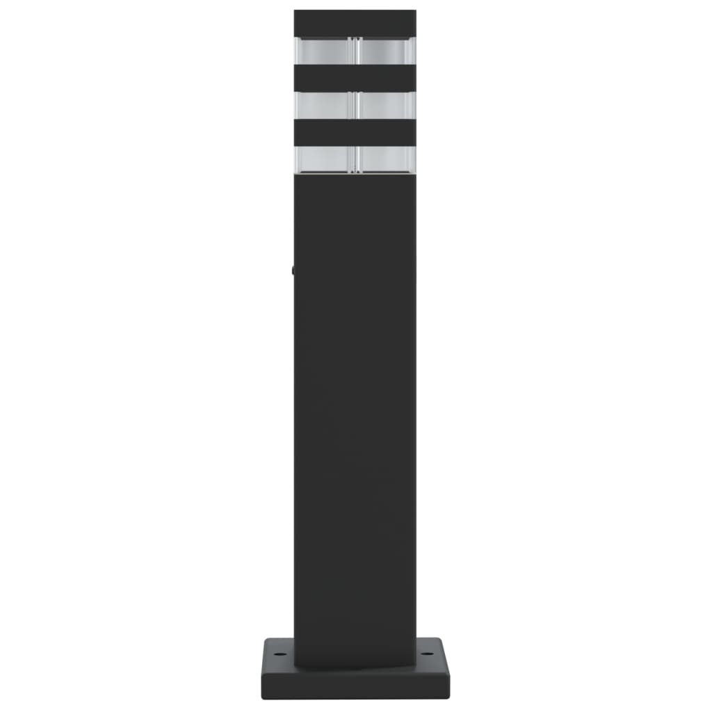 Lauko šviestuvas, 3vnt., juodas, 50cm, aliuminis