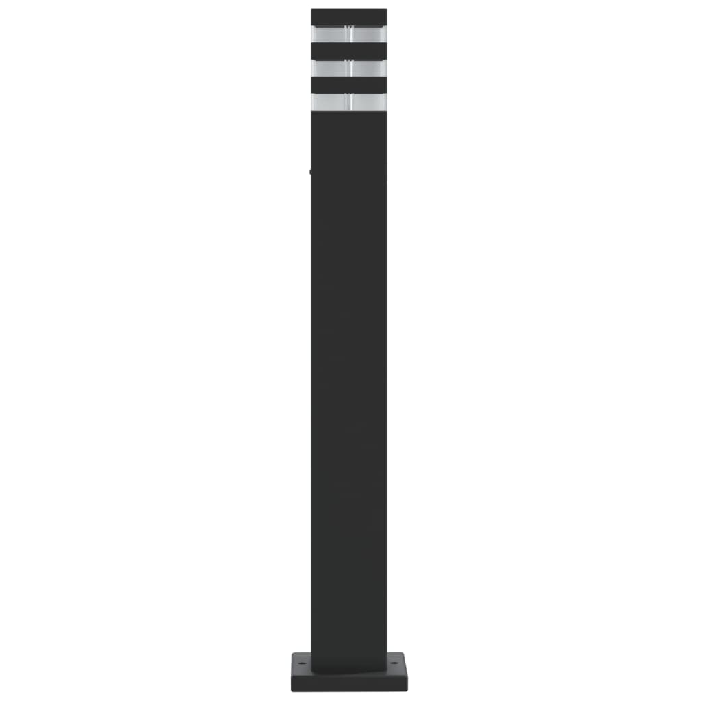 Outdoor lamp, black, 80cm, aluminum