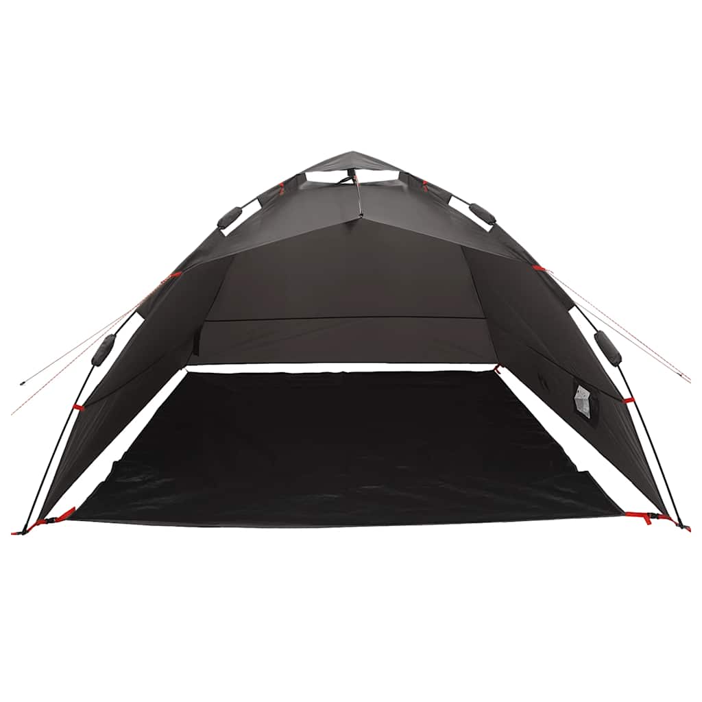 Fishing tent, brown, four-person, quick-release