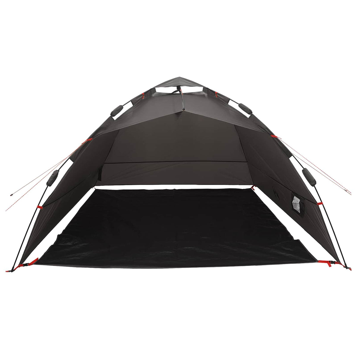 Fishing tent, brown, four-person, quick-release
