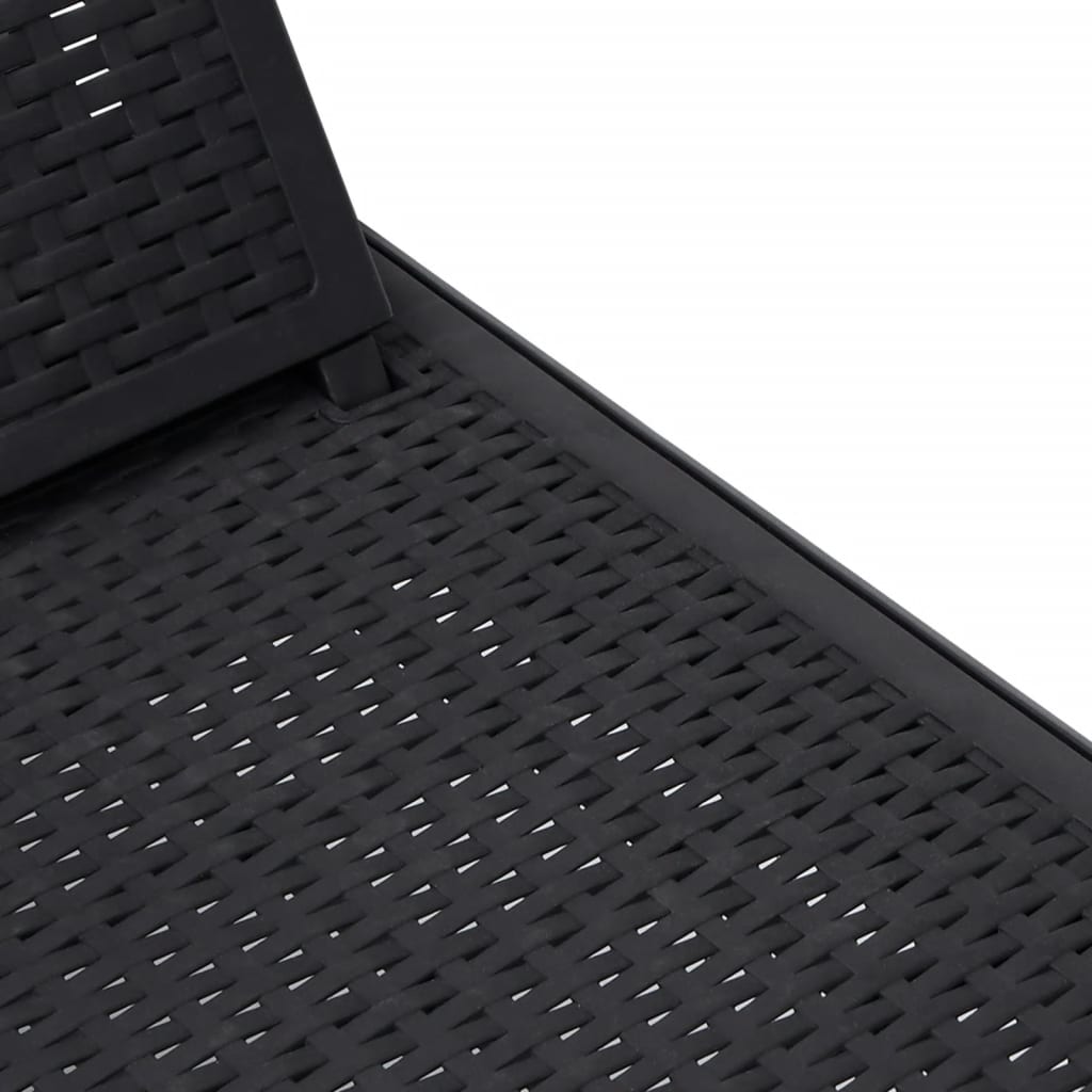 Sun lounger, 155.5x57x28cm, PP, 4-position adjustable