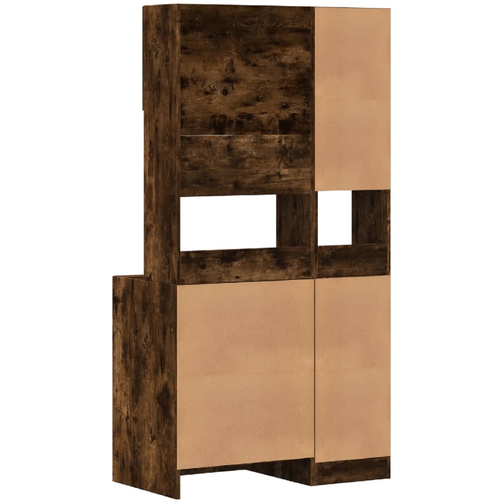 Kitchen cabinet, smoky oak, 95x50x180cm, wood
