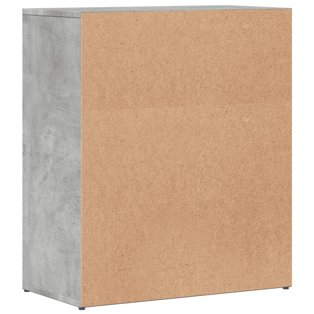 Sideboards, 2 pcs, concrete, 60x31x70 cm, engineered wood