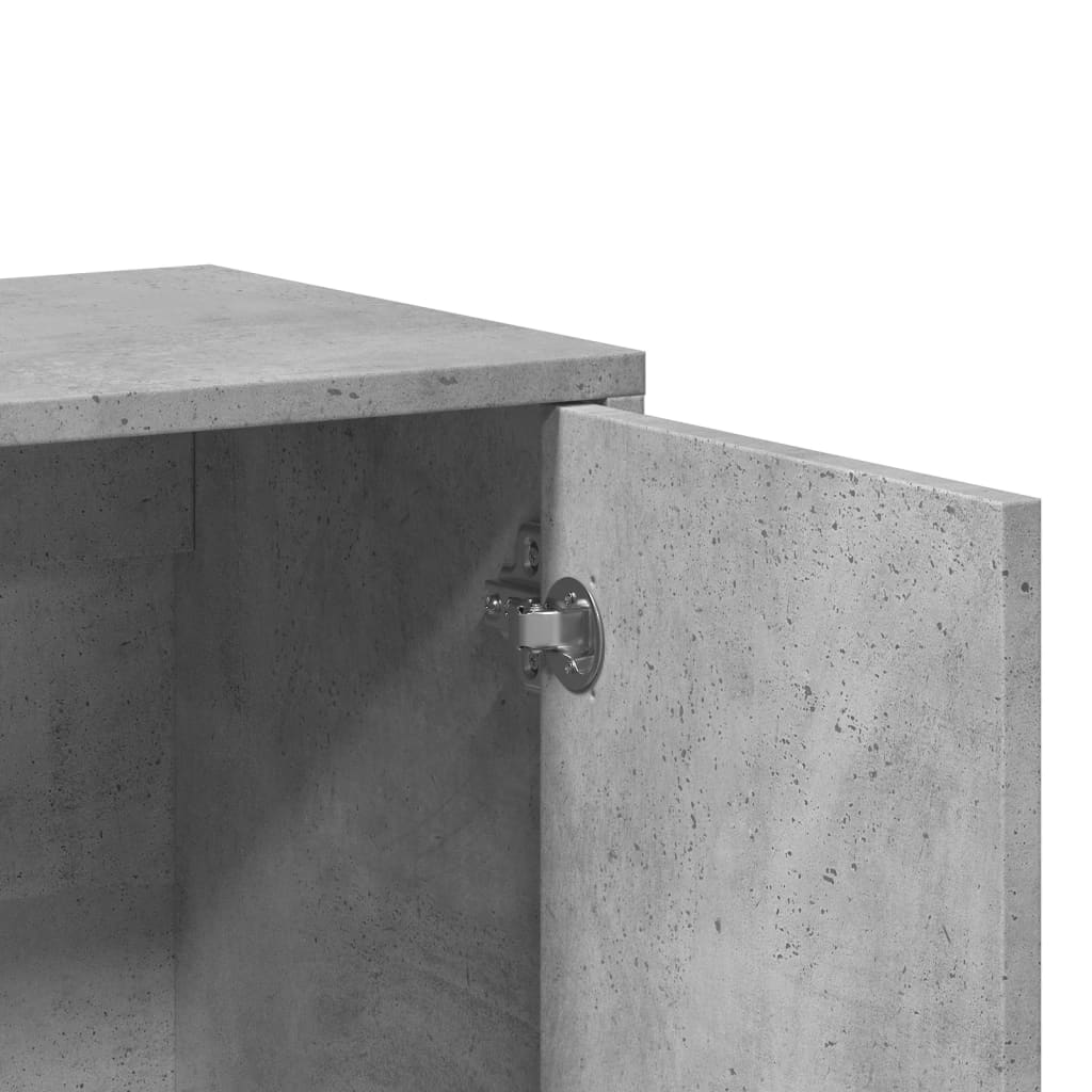 Sideboards, 2 pcs, concrete, 60x31x70 cm, engineered wood