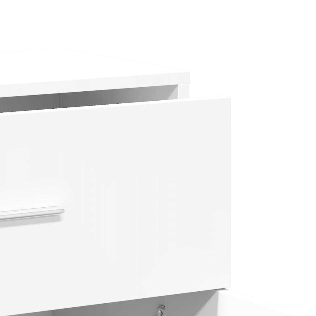Sideboards, 2 pcs, white, 60x31x70 cm, engineered wood