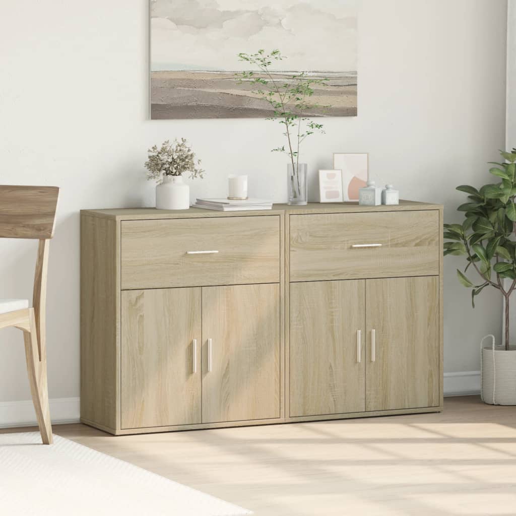 Sideboards, 2 pcs., oak, 60x31x70cm, finished wood