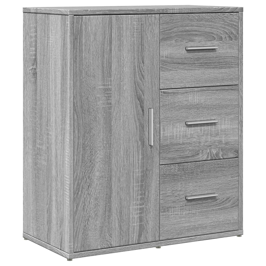 Sideboards, 2 pcs., grey oak, 60x31x70cm, wood