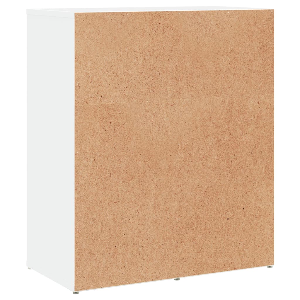 Šoninės spintelės, 2vnt., baltos, 60x31x70cm, apdirbta mediena