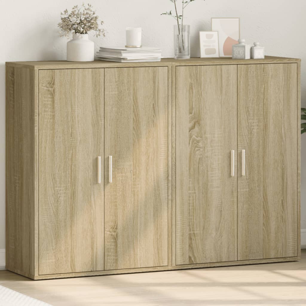 Sideboards, 2 pcs., oak, 60x31x84cm, treated wood