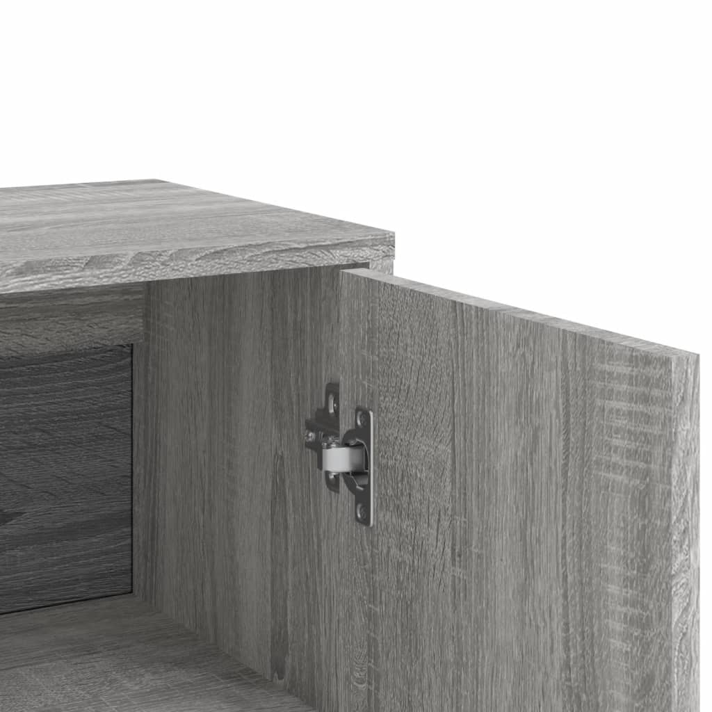 Sideboards, 2 pcs., grey oak, 60x31x84cm, wood