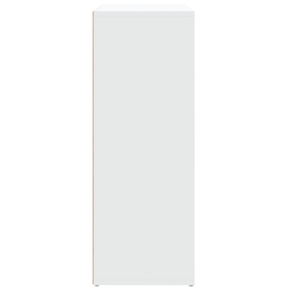 Šoninės spintelės, 2vnt., baltos, 60x31x84cm, apdirbta mediena