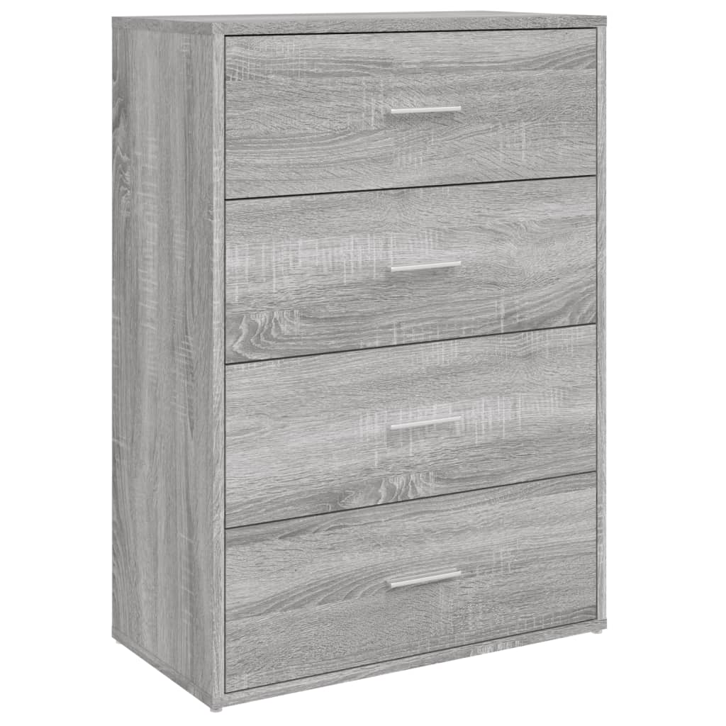 Sideboards, 2 pcs., grey oak, 60x31x84cm, wood