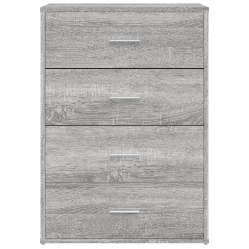 Sideboards, 2 pcs., grey oak, 60x31x84cm, wood