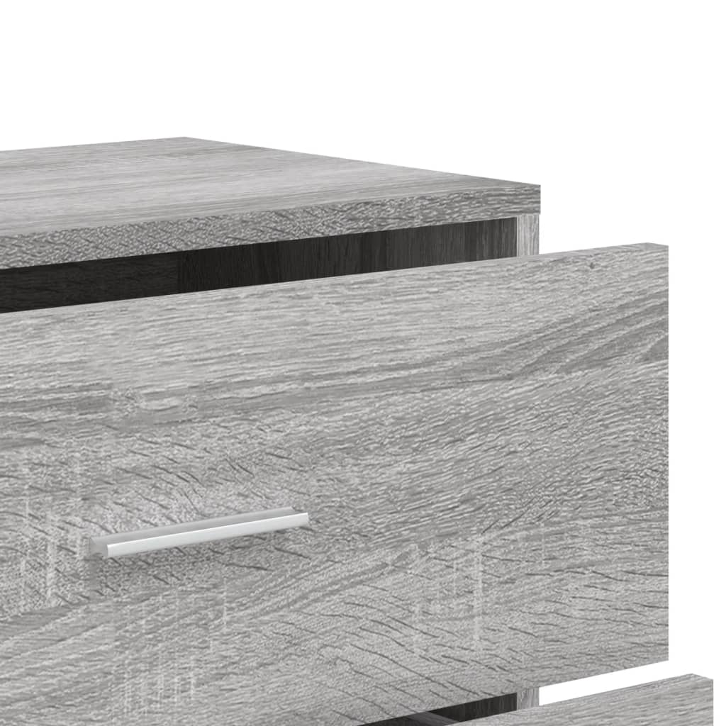 Sideboards, 2 pcs., grey oak, 60x31x84cm, wood