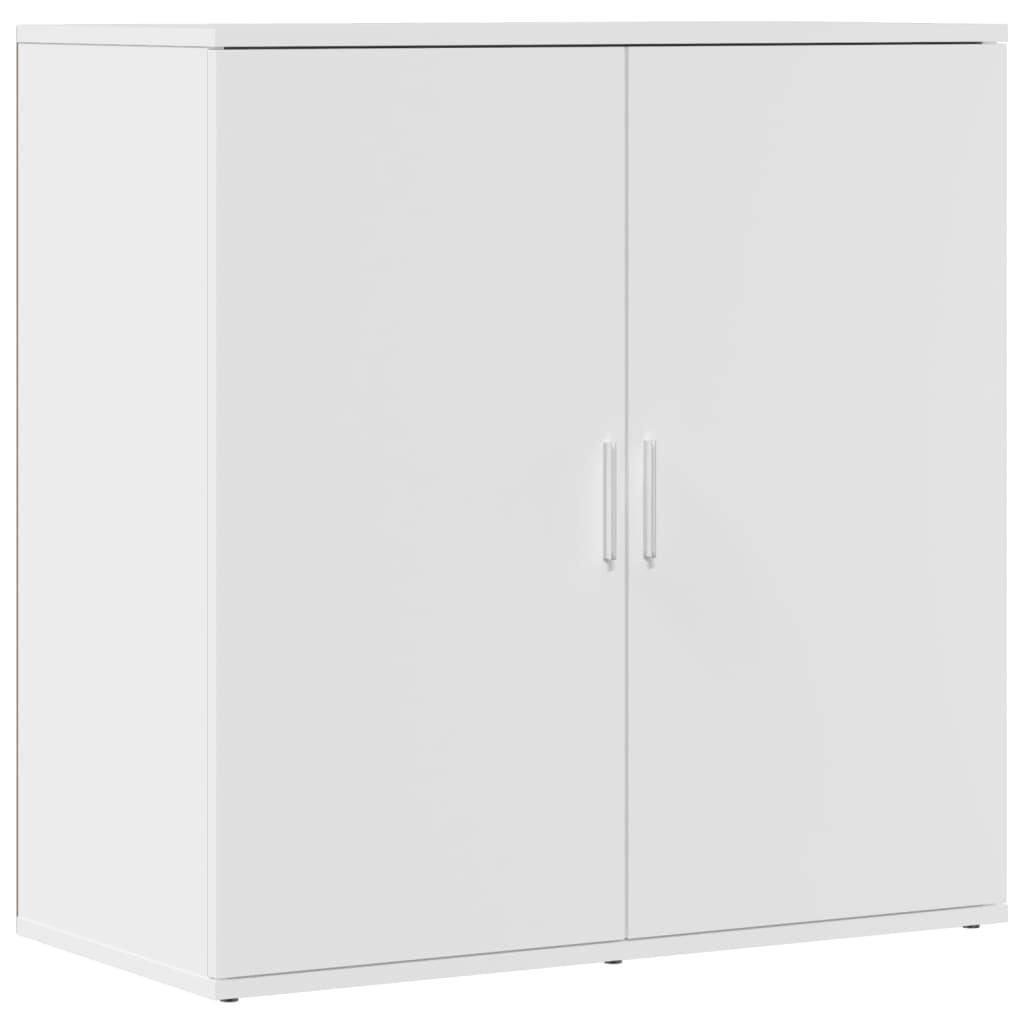 Šoninės spintelės, 2vnt., baltos, 79x38x80cm, apdirbta mediena