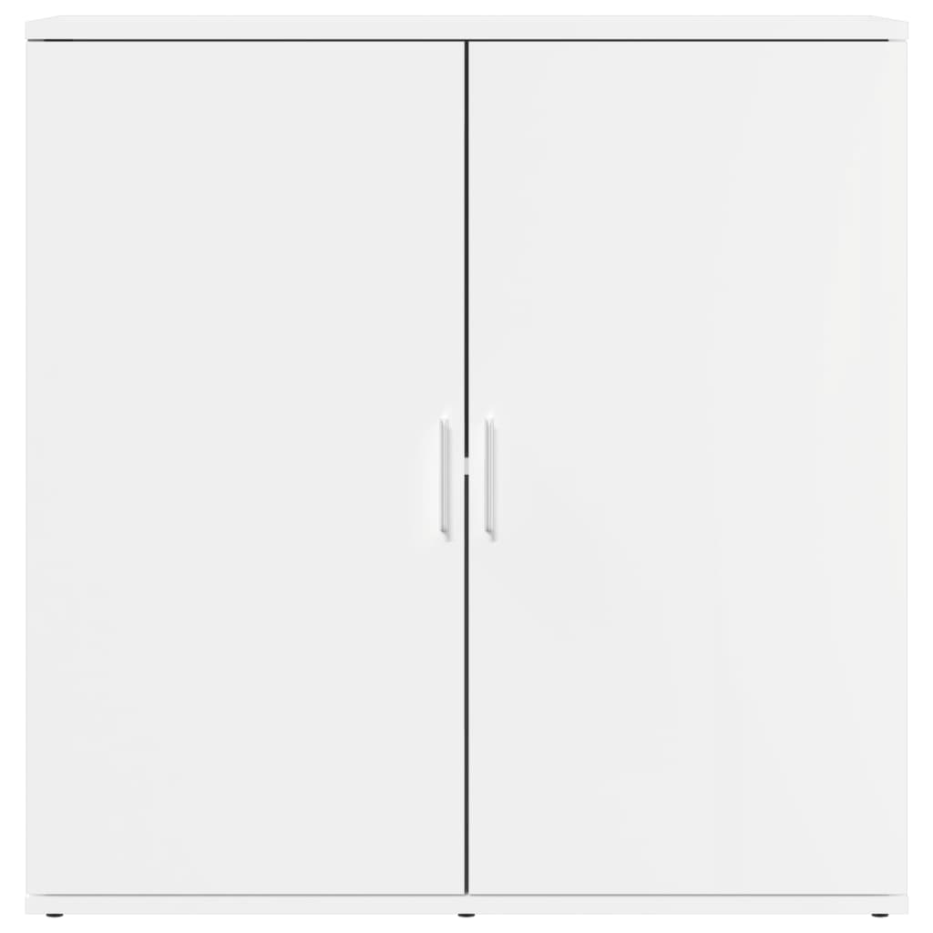 Šoninės spintelės, 2vnt., baltos, 79x38x80cm, apdirbta mediena