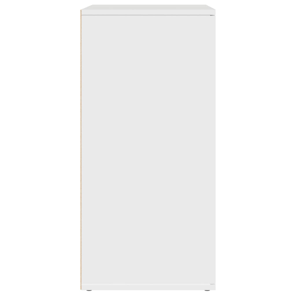 Šoninės spintelės, 2vnt., baltos, 79x38x80cm, apdirbta mediena