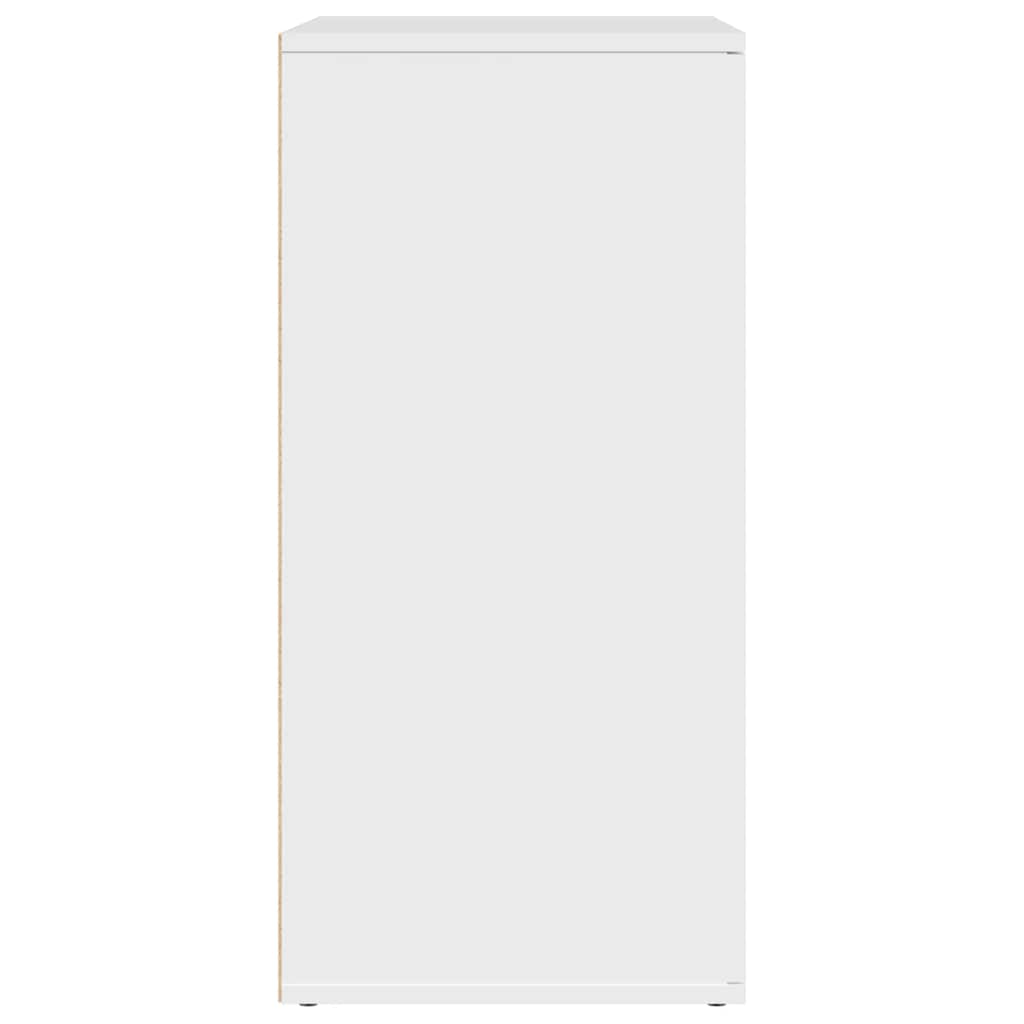 Šoninės spintelės, 2vnt., baltos, 79x38x80cm, apdirbta mediena