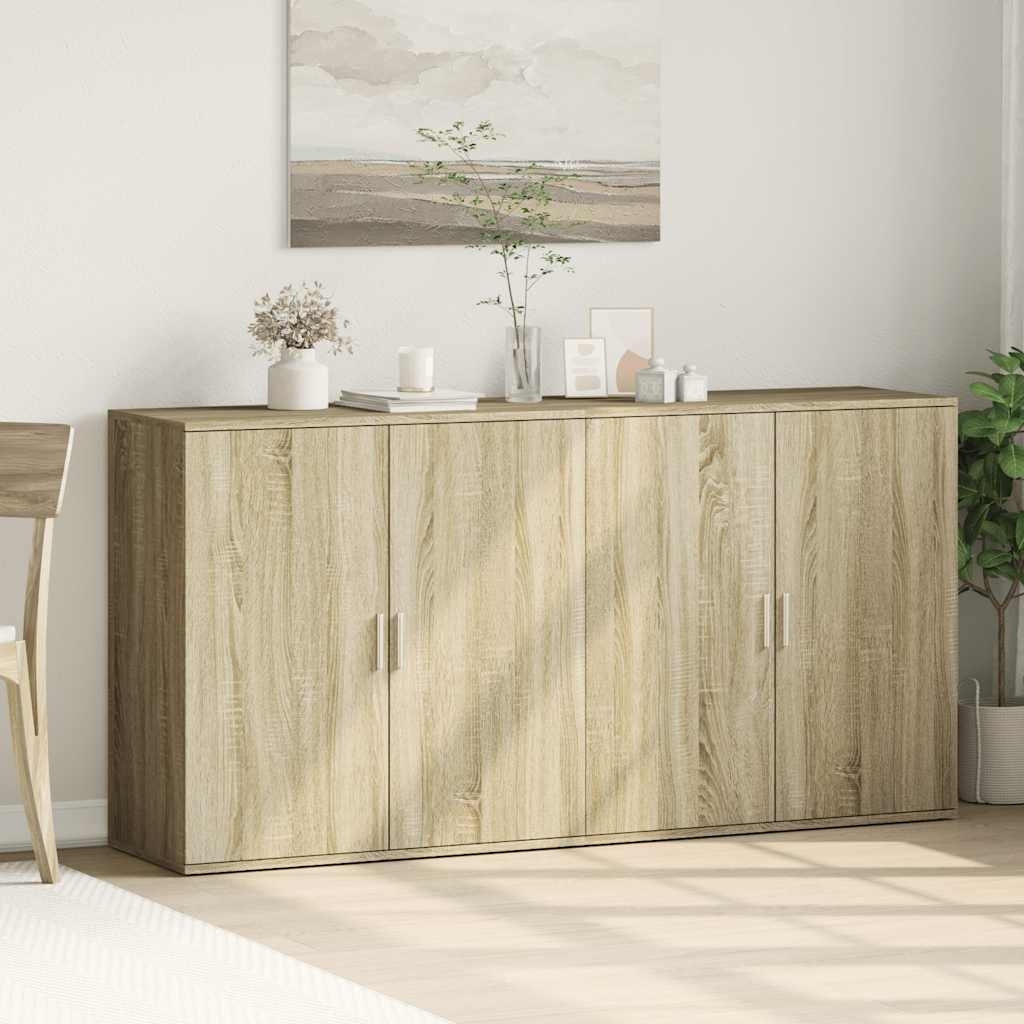 Sideboards, 2 pcs., oak, 79x38x80cm, treated wood