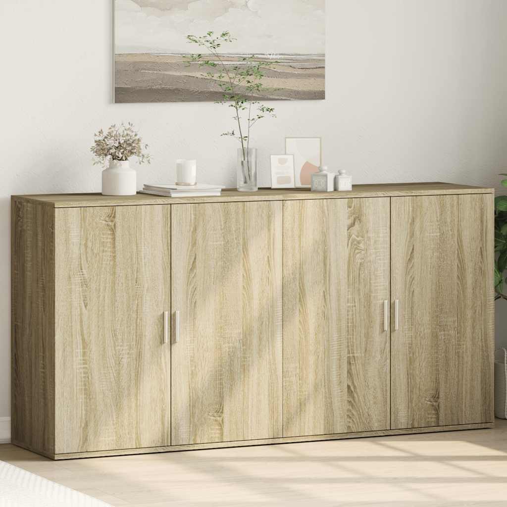 Sideboards, 2 pcs., oak, 79x38x80cm, treated wood