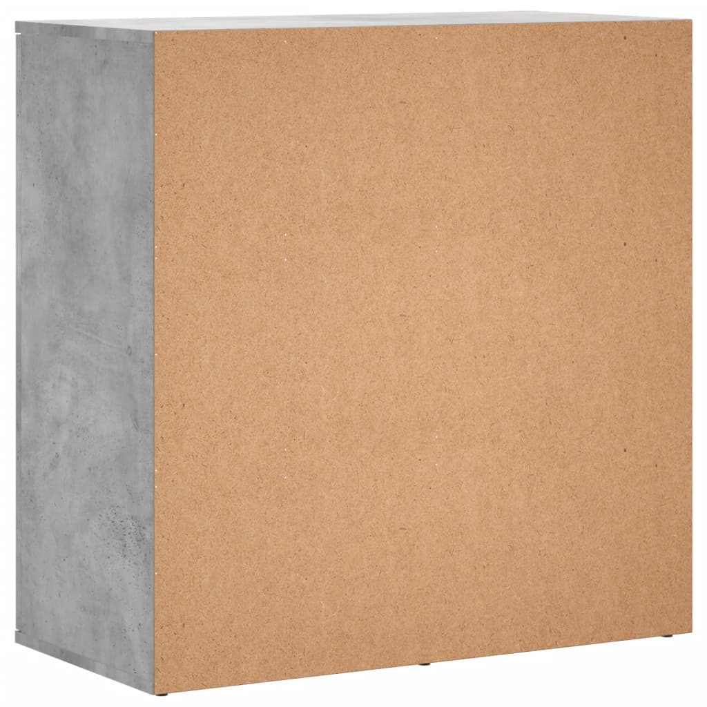 Šoninės spintelės, 2vnt., betono, 79x38x80cm, apdirbta mediena