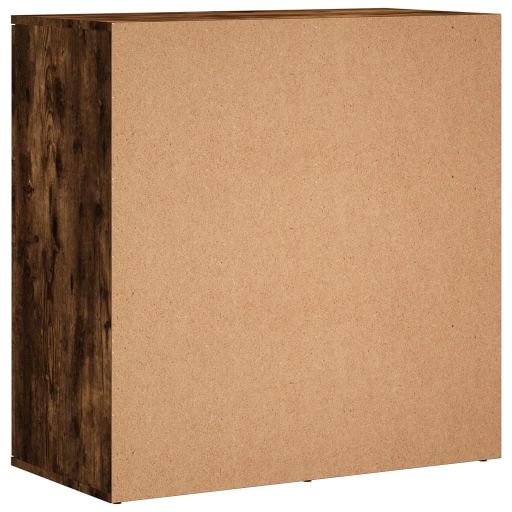 Sideboards, 2 pcs, smoky oak, 79x38x80cm, wood
