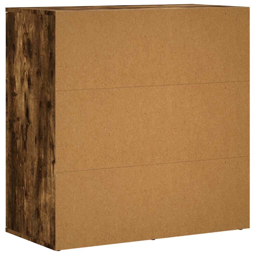 Sideboards, 2 pcs, smoky oak, 79x38x80cm, wood