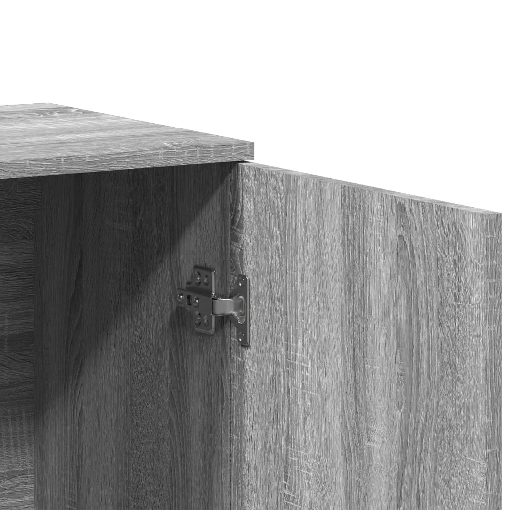 Sideboards, 3 pcs., grey oak, engineered wood