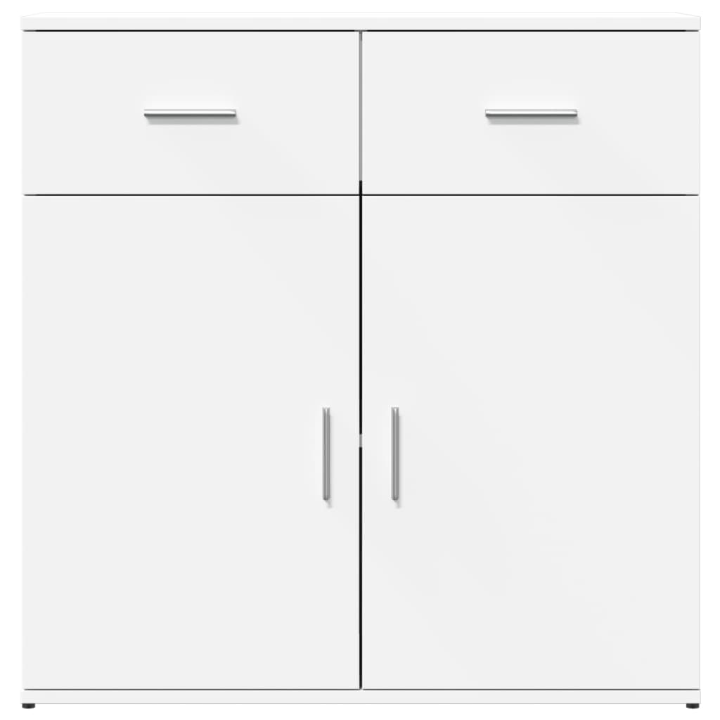 Sideboards, 2 pcs., white, 79x38x80cm, engineered wood