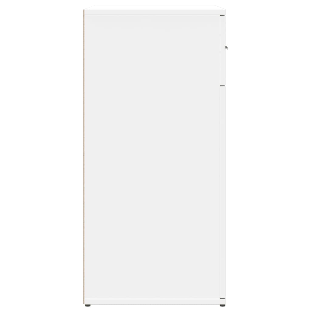 Sideboards, 2 pcs., white, 79x38x80cm, engineered wood