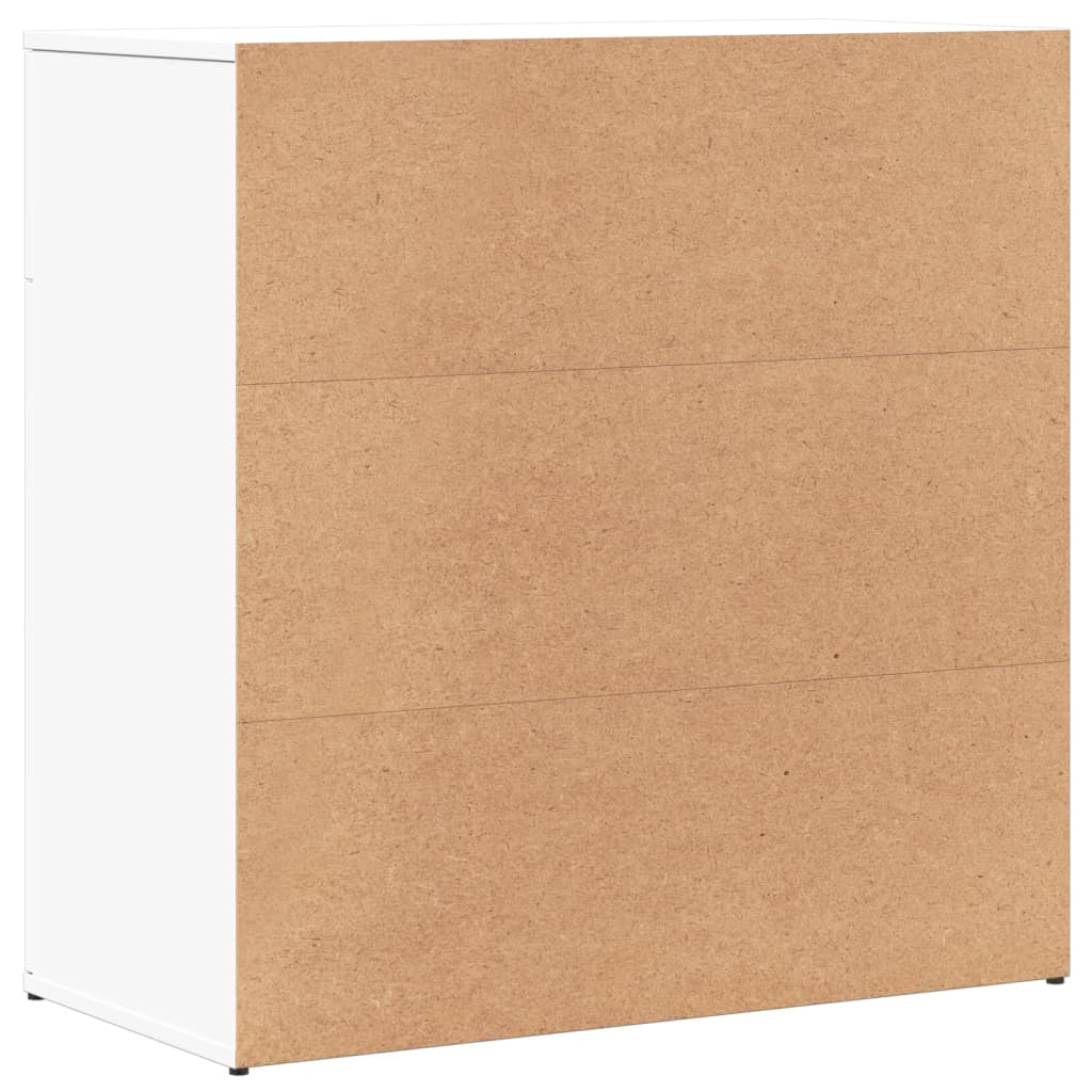 Sideboards, 2 pcs., white, 79x38x80cm, engineered wood