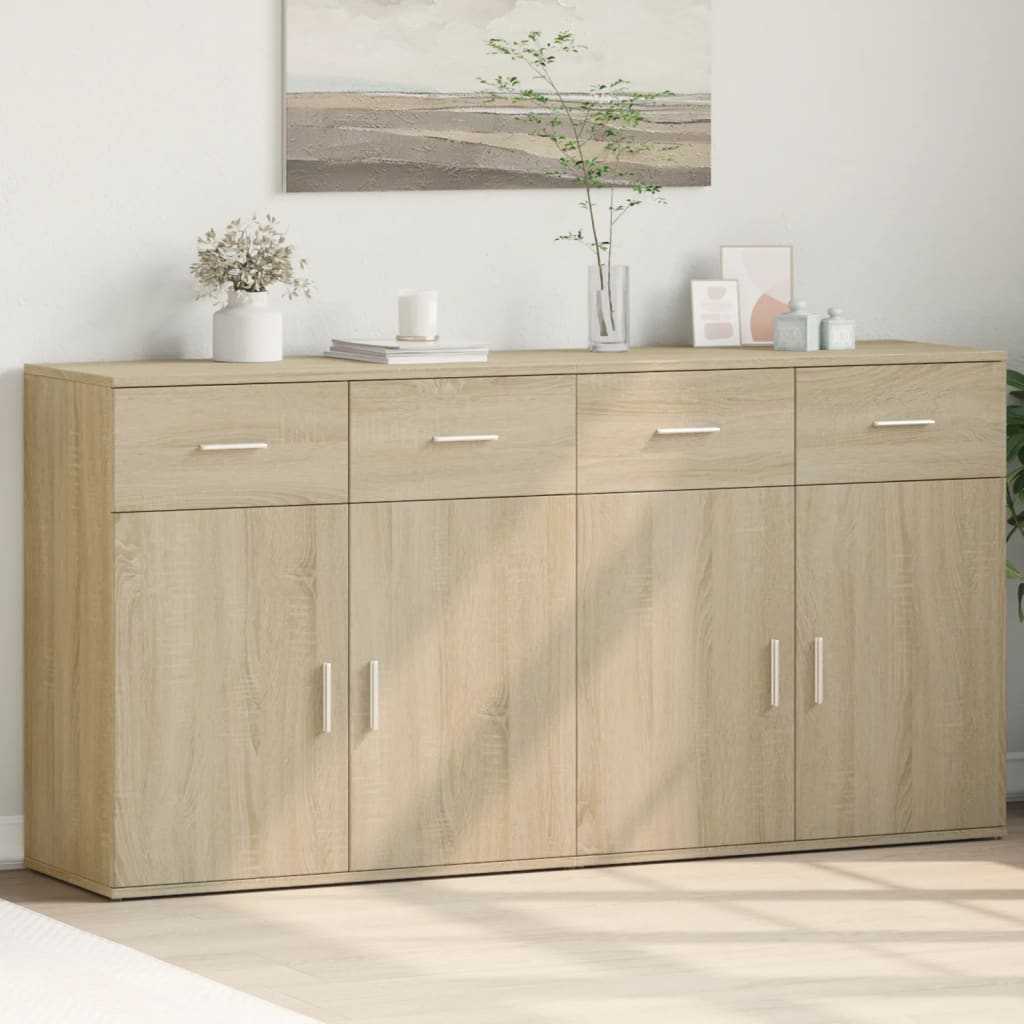 Sideboards, 2 pcs., oak, 79x38x80cm, treated wood