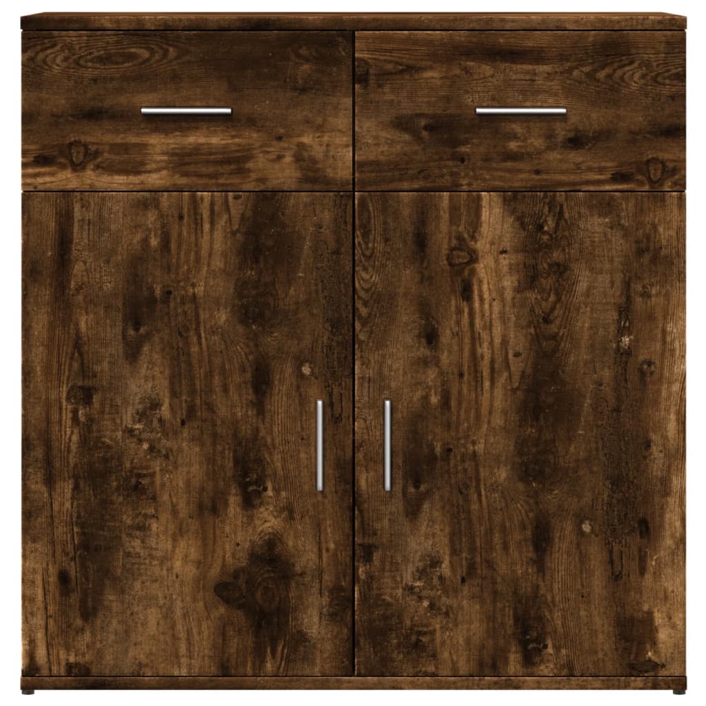 Šoninės spintelės, 2vnt., dūminio ąžuolo, 79x38x80cm, mediena