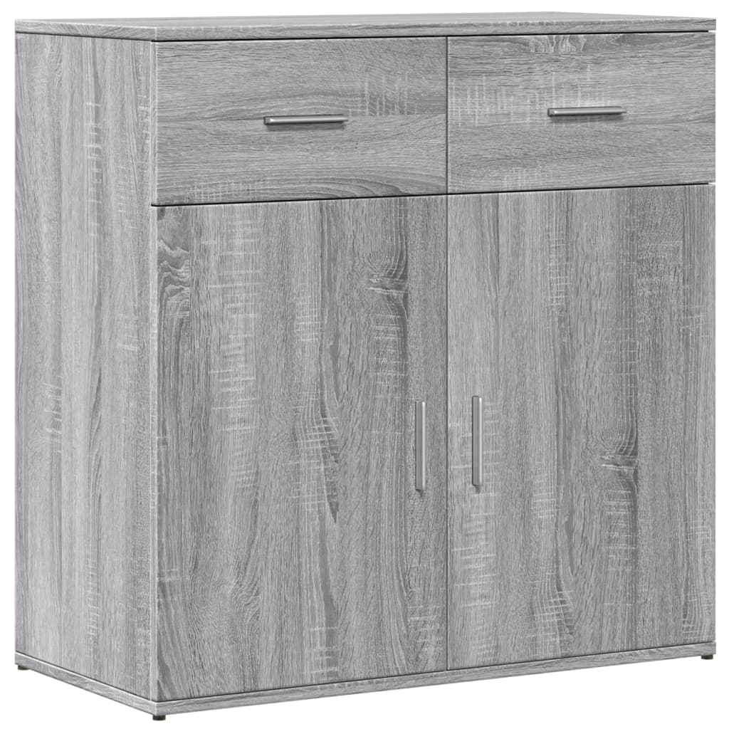 Sideboards, 2 pcs., grey oak, 79x38x80cm, wood
