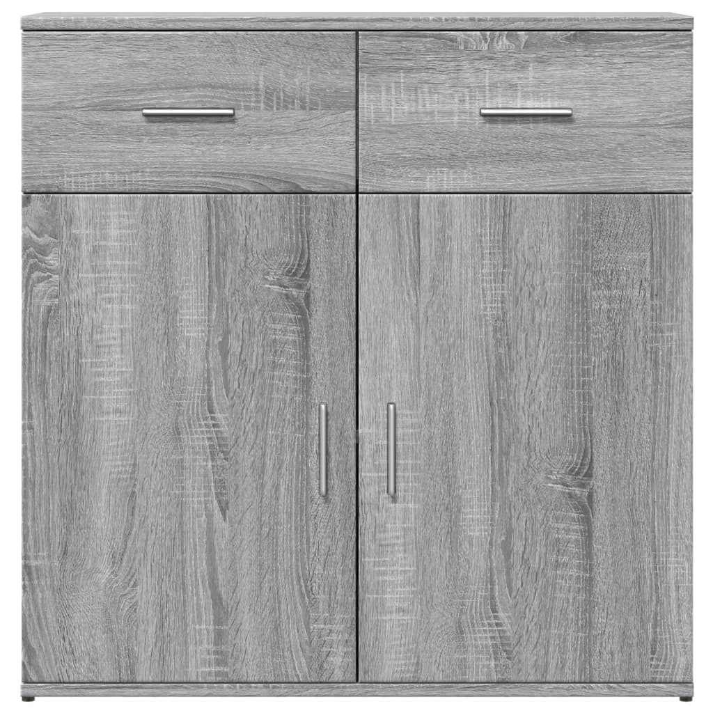 Sideboards, 2 pcs., grey oak, 79x38x80cm, wood