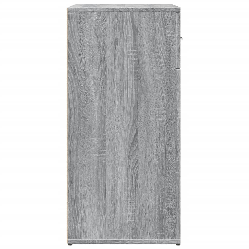 Sideboards, 2 pcs., grey oak, 79x38x80cm, wood