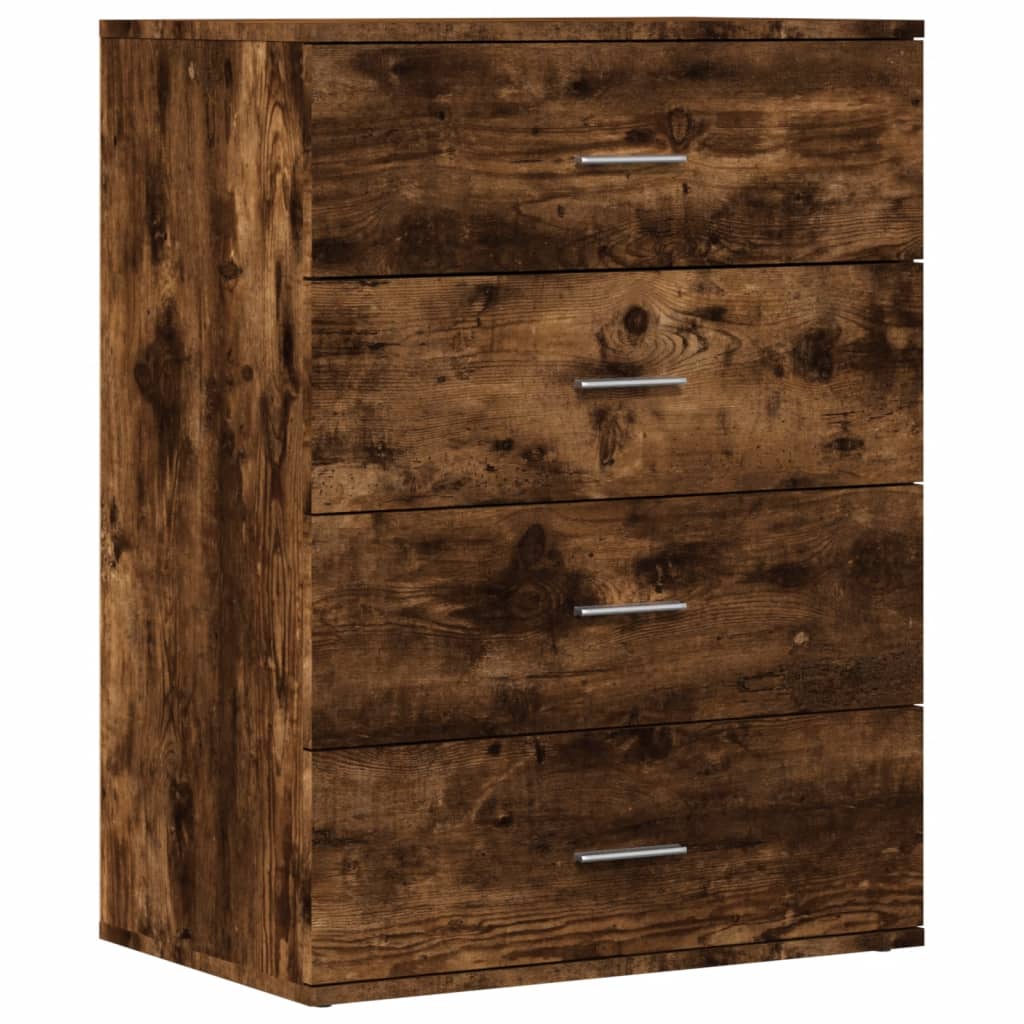 Sideboards, 2 pcs, smoky oak, 60x39x80cm, wood