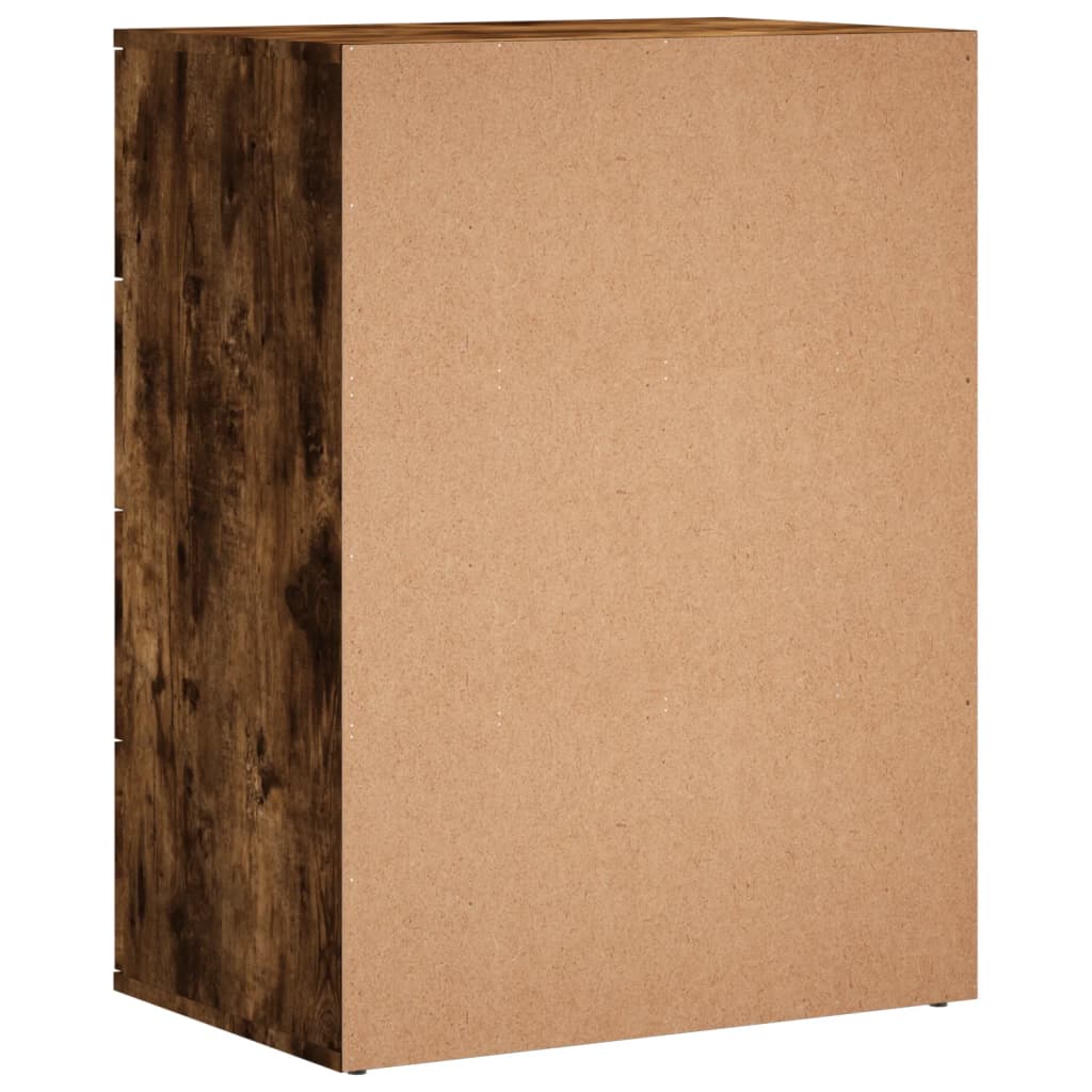 Sideboards, 2 pcs, smoky oak, 60x39x80cm, wood
