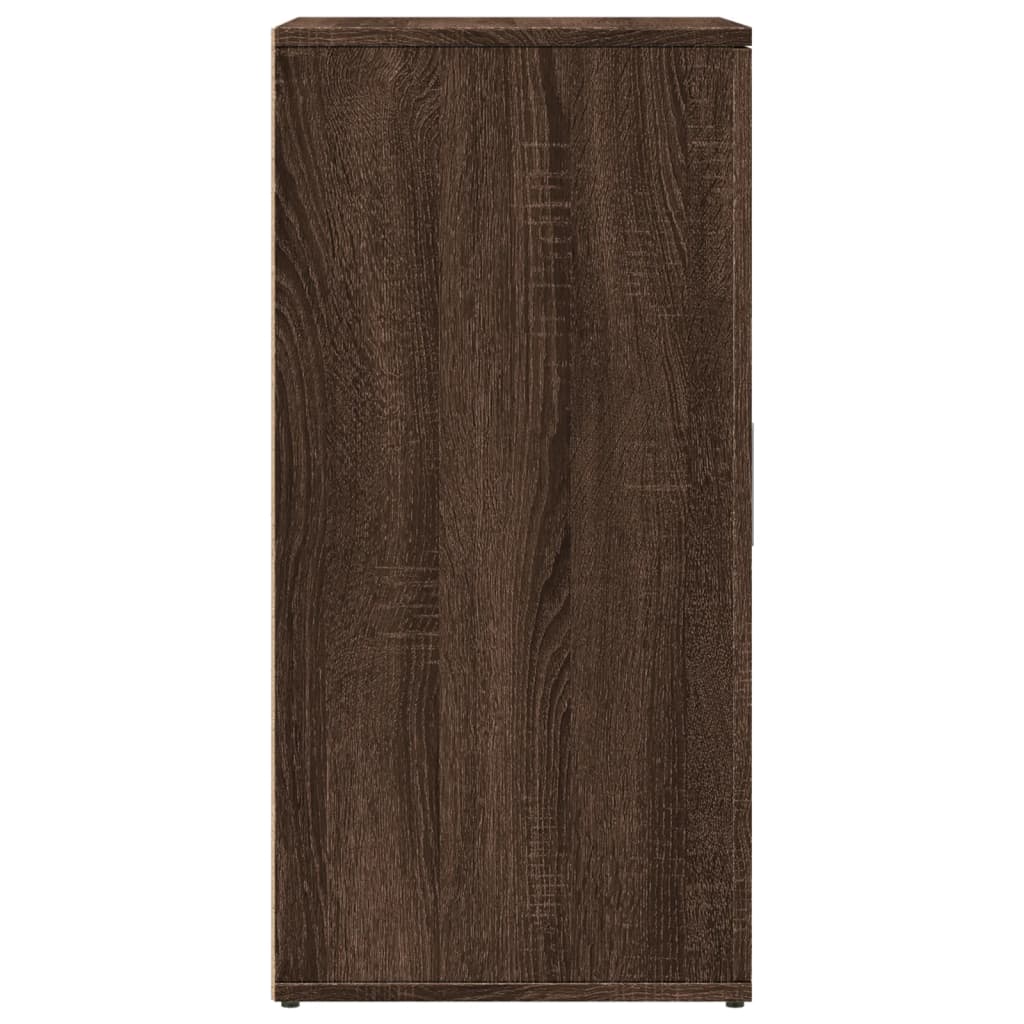 Šoninės spintelės, 2vnt., rudos ąžuolo, 59x39x80cm, mediena