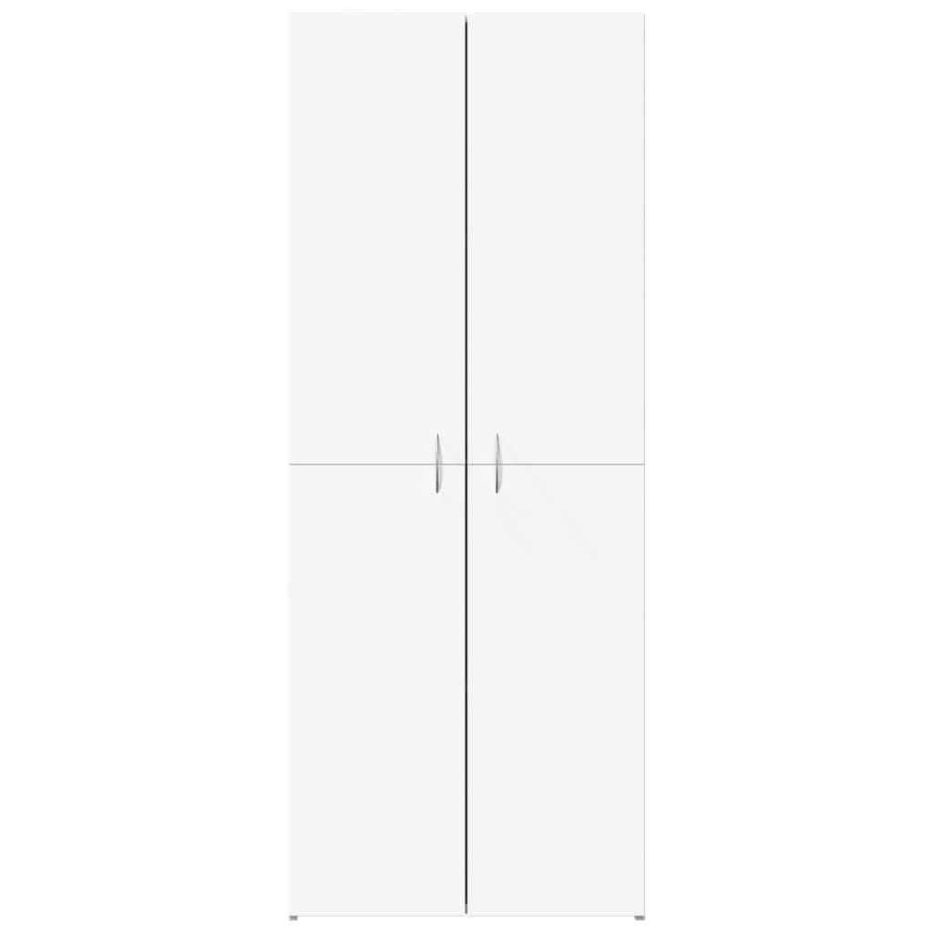 Filing cabinet, white, 60x32x153cm, engineered wood