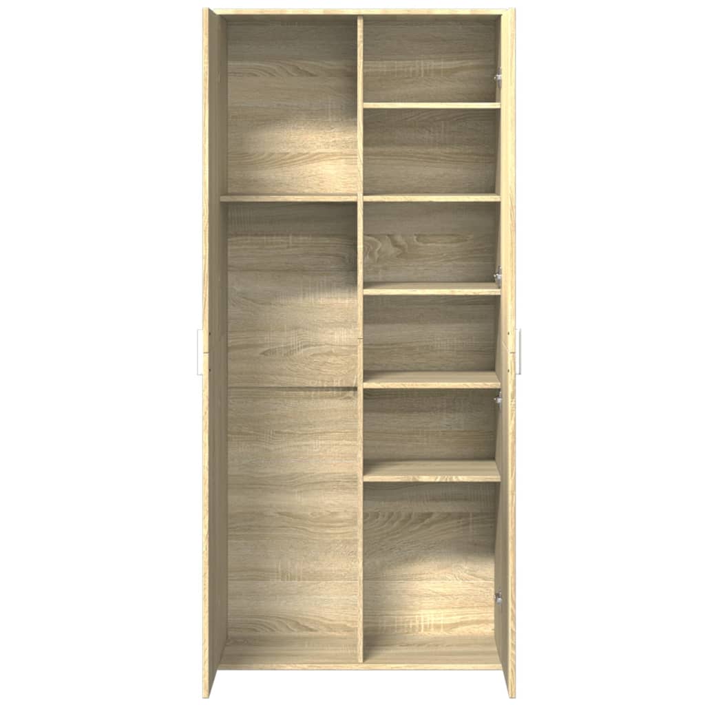 Chest of drawers, Sonoma oak, 80x35x180cm, engineered wood